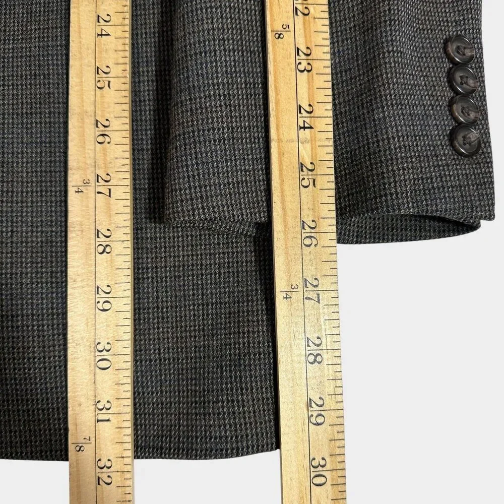 RALPH LAUREN Mens Blazer Sport Coat Two Button Suit Jacket 44L Brown Wool 1-Vent